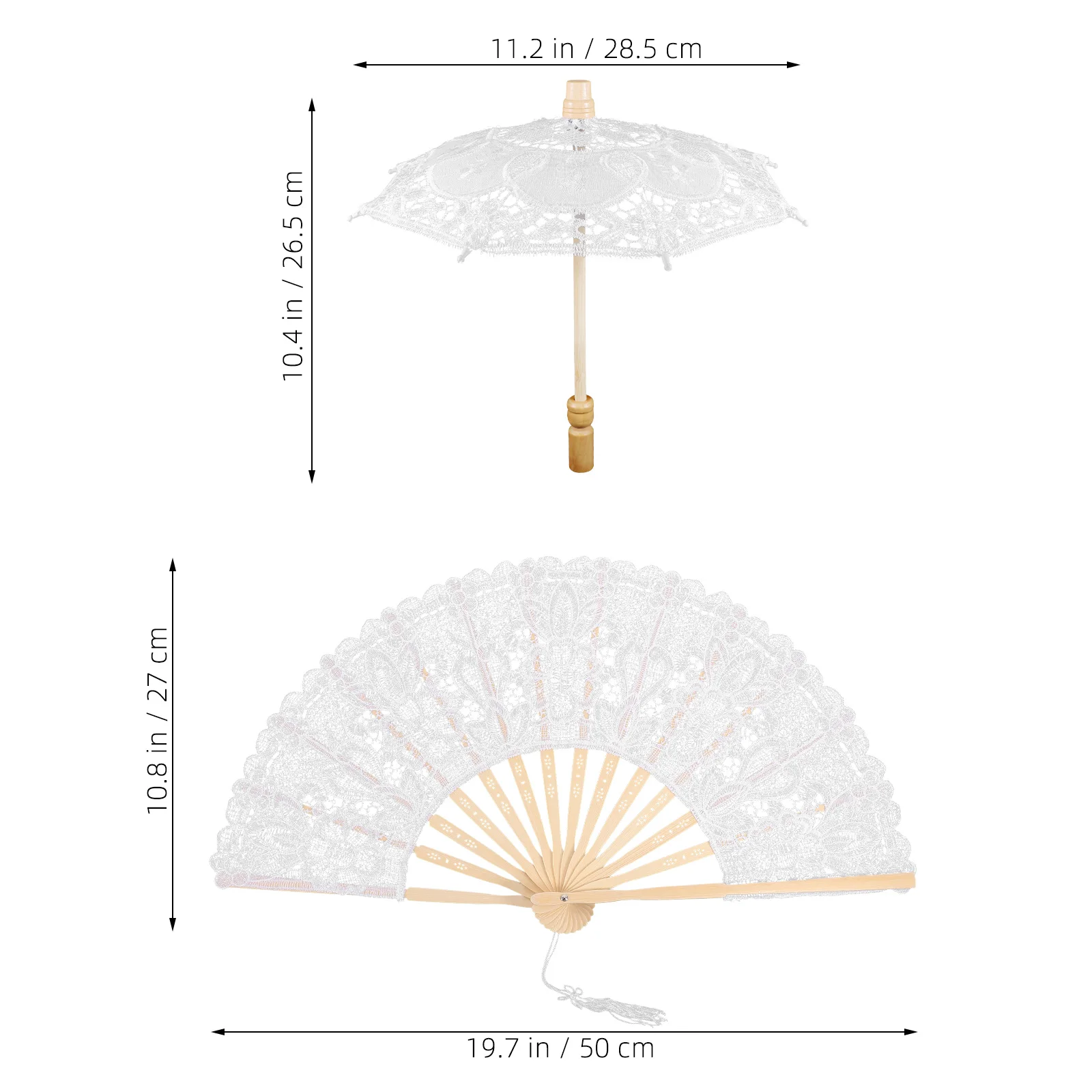 

1 set 1 Set Wedding Bridal Lace Umbrella Embroidery Fan Decorative Photography Prop For Vintage Tea Party Bridal Accessories