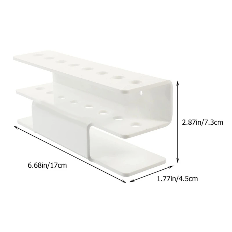 Wall Mounted Acrylic Storage Rack, Practical Mounting Bracket, Holder, Organizers, 8 Holes