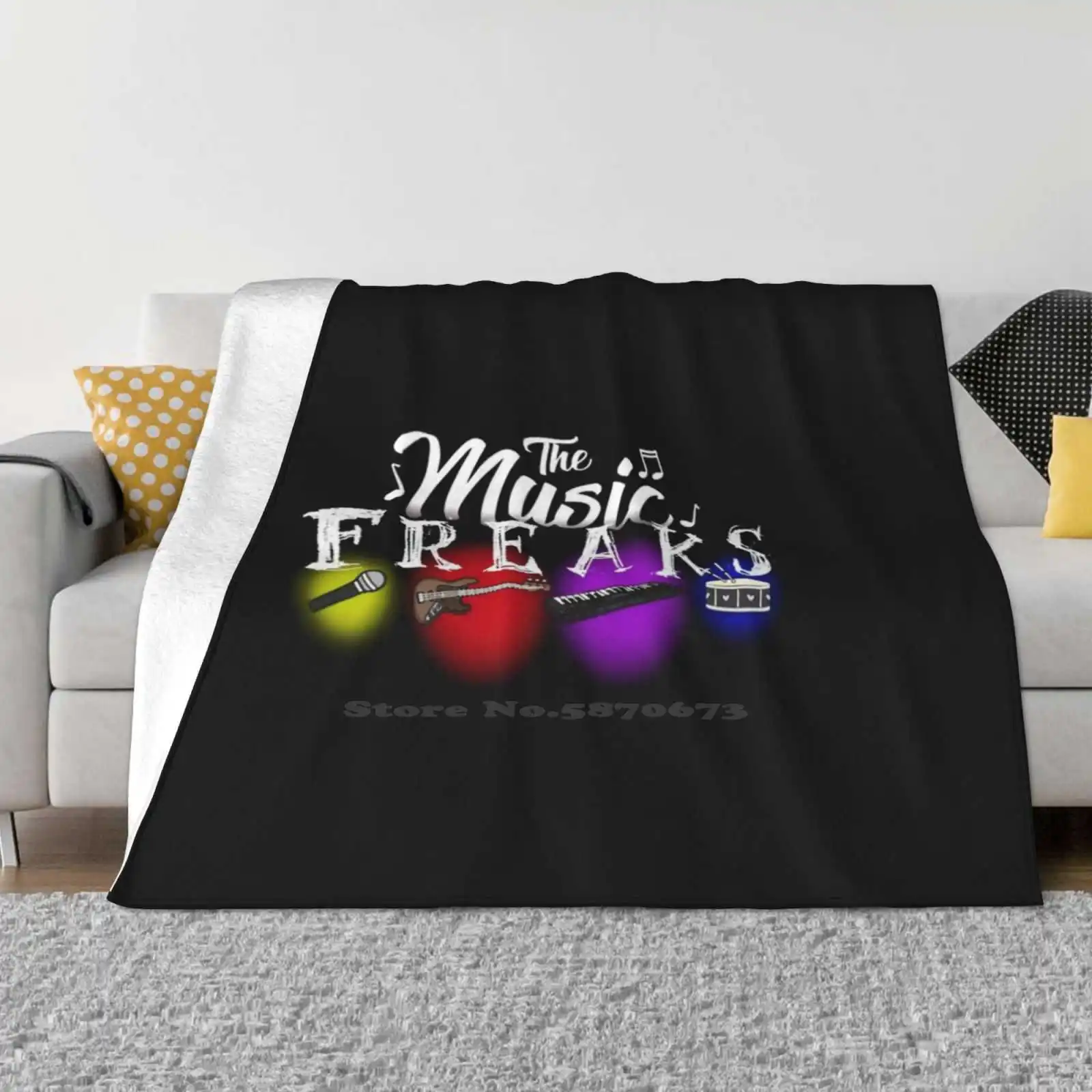 The Music Freaks Latest Super Soft Warm Light Thin Blanket The Music Freaks Rosyclozy Band Gacha Club Gacha Life Lunime