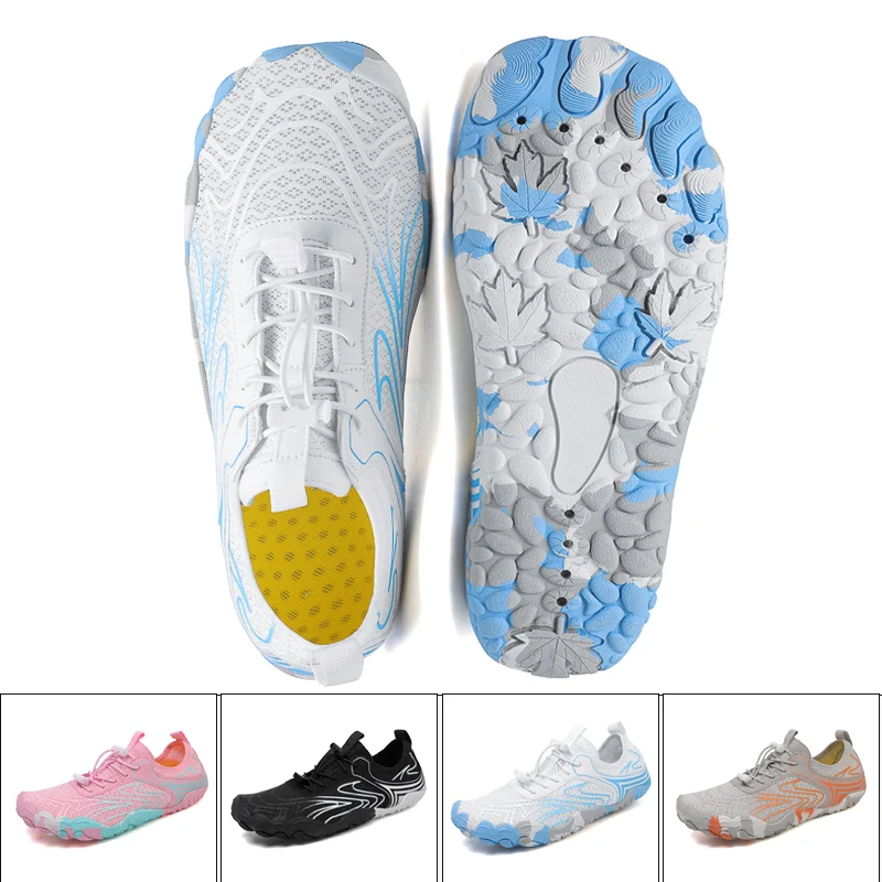 2025 رجل أحذية ماء عدم الانزلاق تنفس الخوض أكوا زوجين التجفيف السريع شاطئ السباحة أحذية رياضية داخلي متعدد الوظائف اليوغا