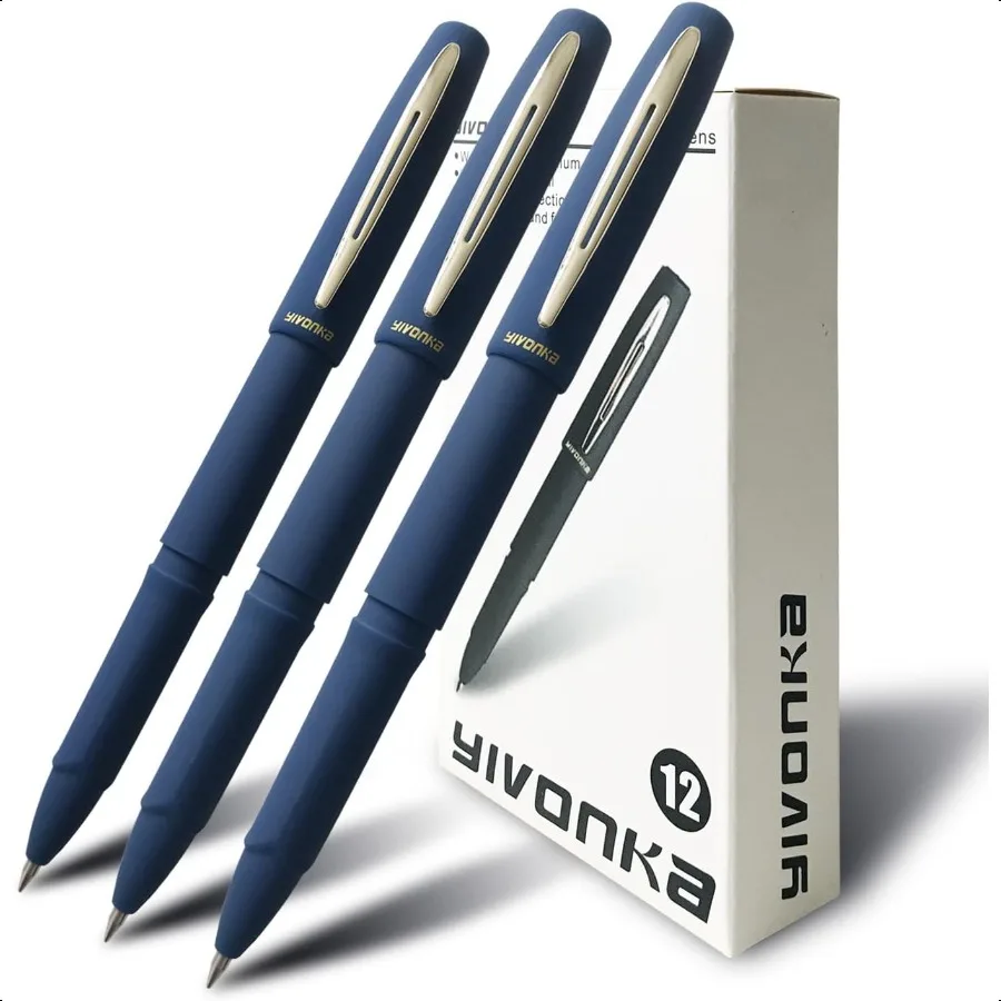 

Rollerball Pens Gel ink Pens office pens learning pens blue ink Line width 0.5mm Pack of 12 Blue0.5mm12Pack