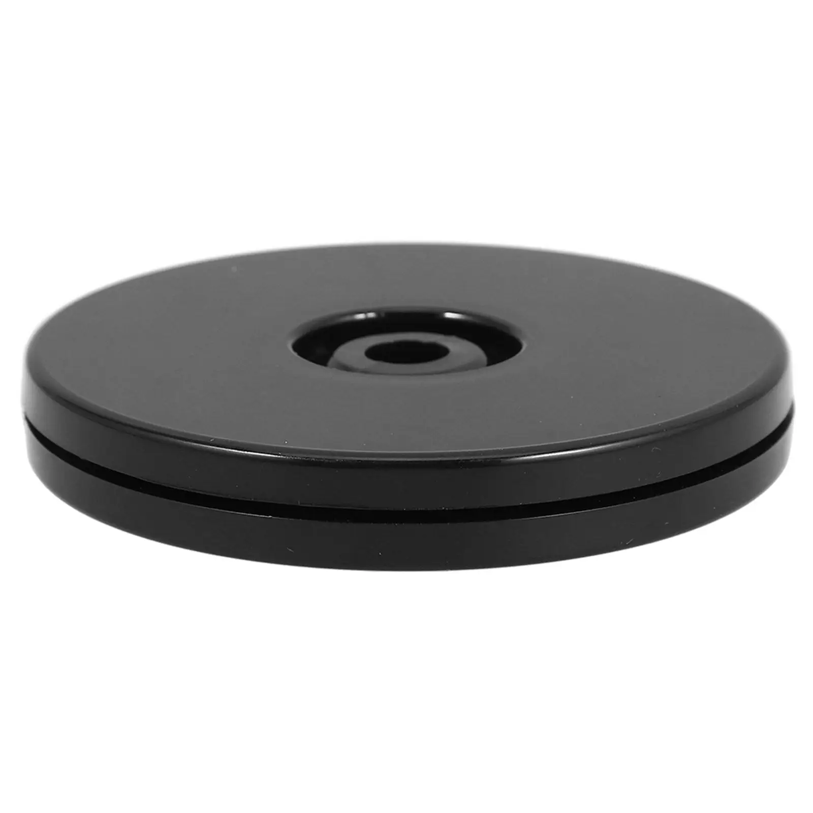 Support de présentation rotatif à 360 degrés, base pivotante noire pour menu de restaurant, présentation de gâteaux et condiments, plateau tournant pour table à manger