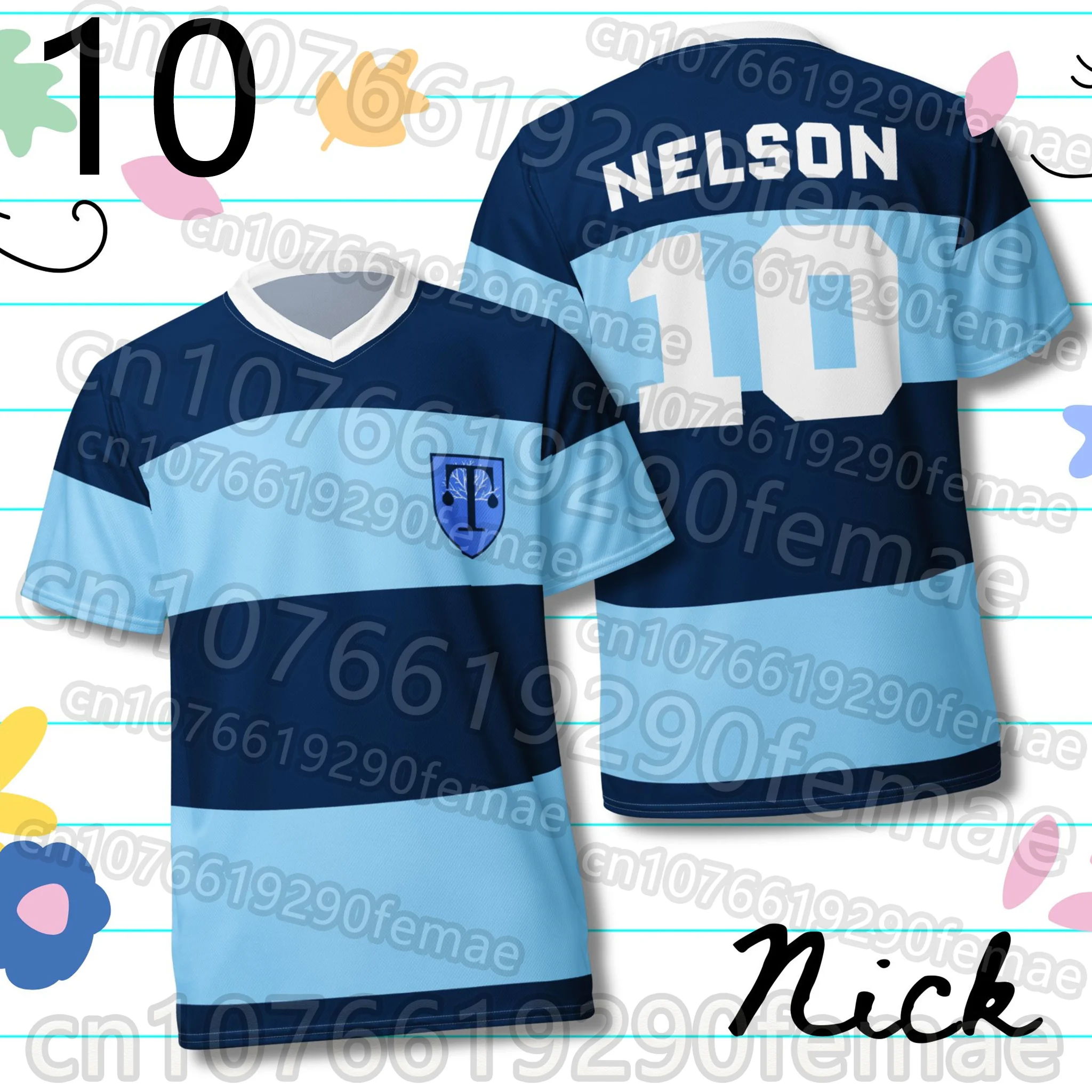 2026 New Heartstopper Forever LGBTQ Men's T-Shirt Nick Nelson Charlie Spring 10#14# Rugby Jersey Truham Grammar School Uniform view 4