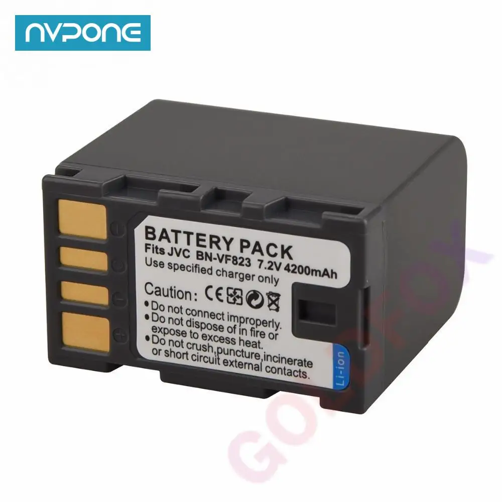 Nowy akumulator 1szt 4200mAh 7.2V BN-VF823 do aparatu JVC BN-VF823U VF808 VF815 GZ-HD7 GZ-MG575