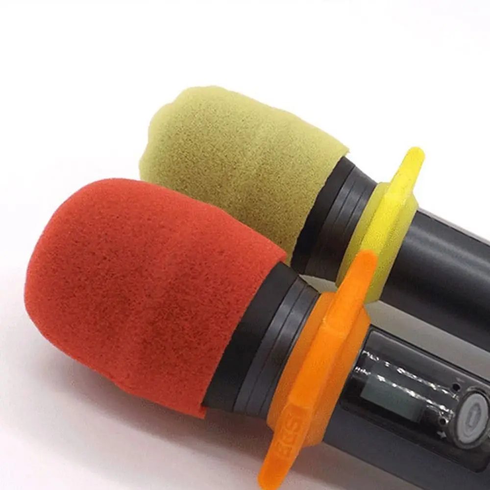 2PCS/Set Disposable Microphone Cover Sponge Mic Replacement Accessories Mic Dust Proof Covers Microphone Cap