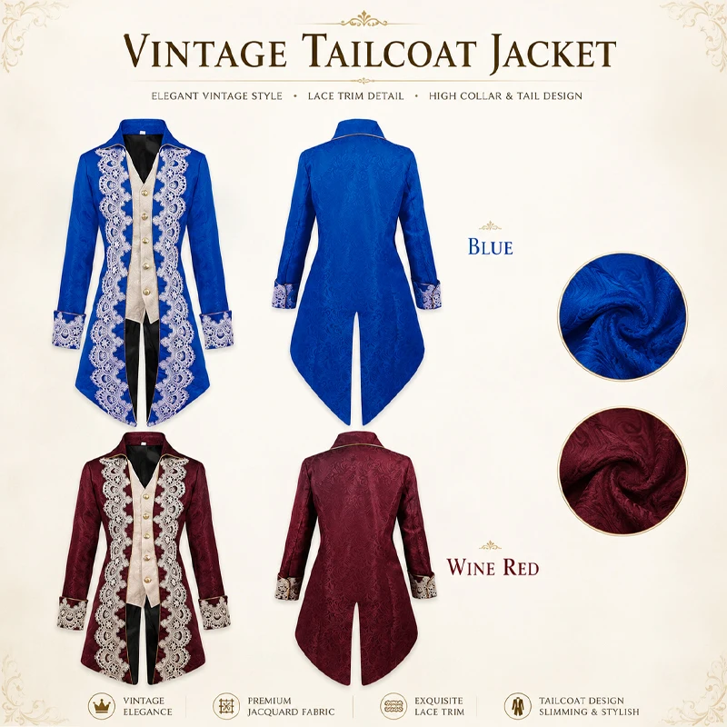 Mens Victorian-Style Tailcoat - Victorian Men'S Formal Wear ulasan dan harga