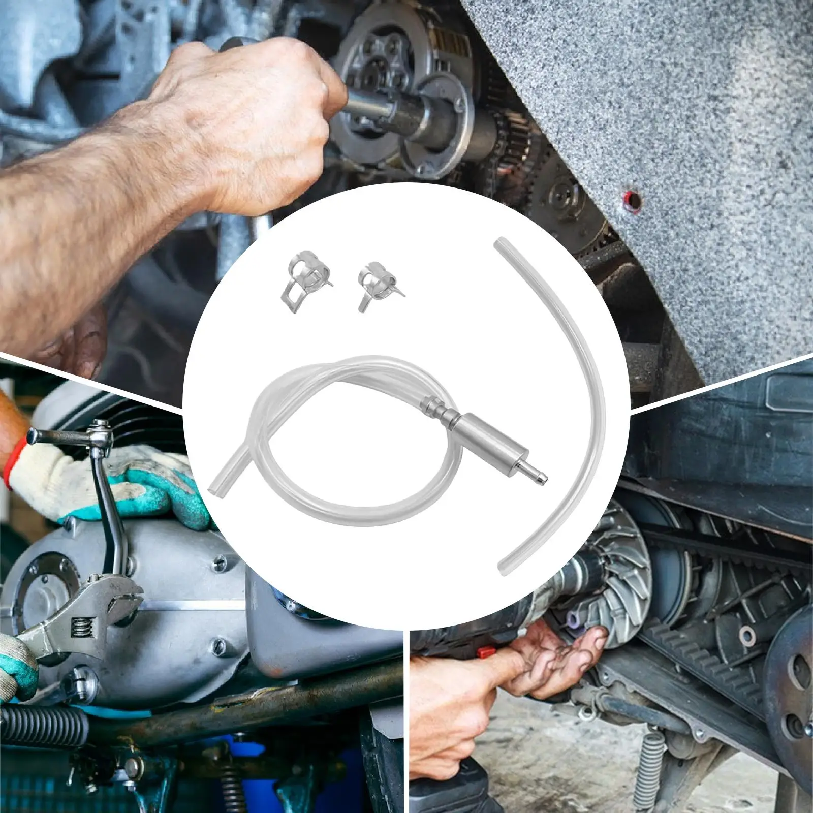 

Универсальный шланг для прокачки тормозов, аксессуар для прокачки тормозов, инструмент для прокачки клапанной трубки, заменяет автомобиль с гидравлической системой