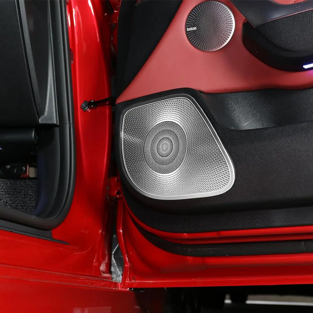 Interior Door Speaker Decoration Cover Trim Compatible with KIA Stinger 2018 2019 2020 2021 2022 LHD RHD