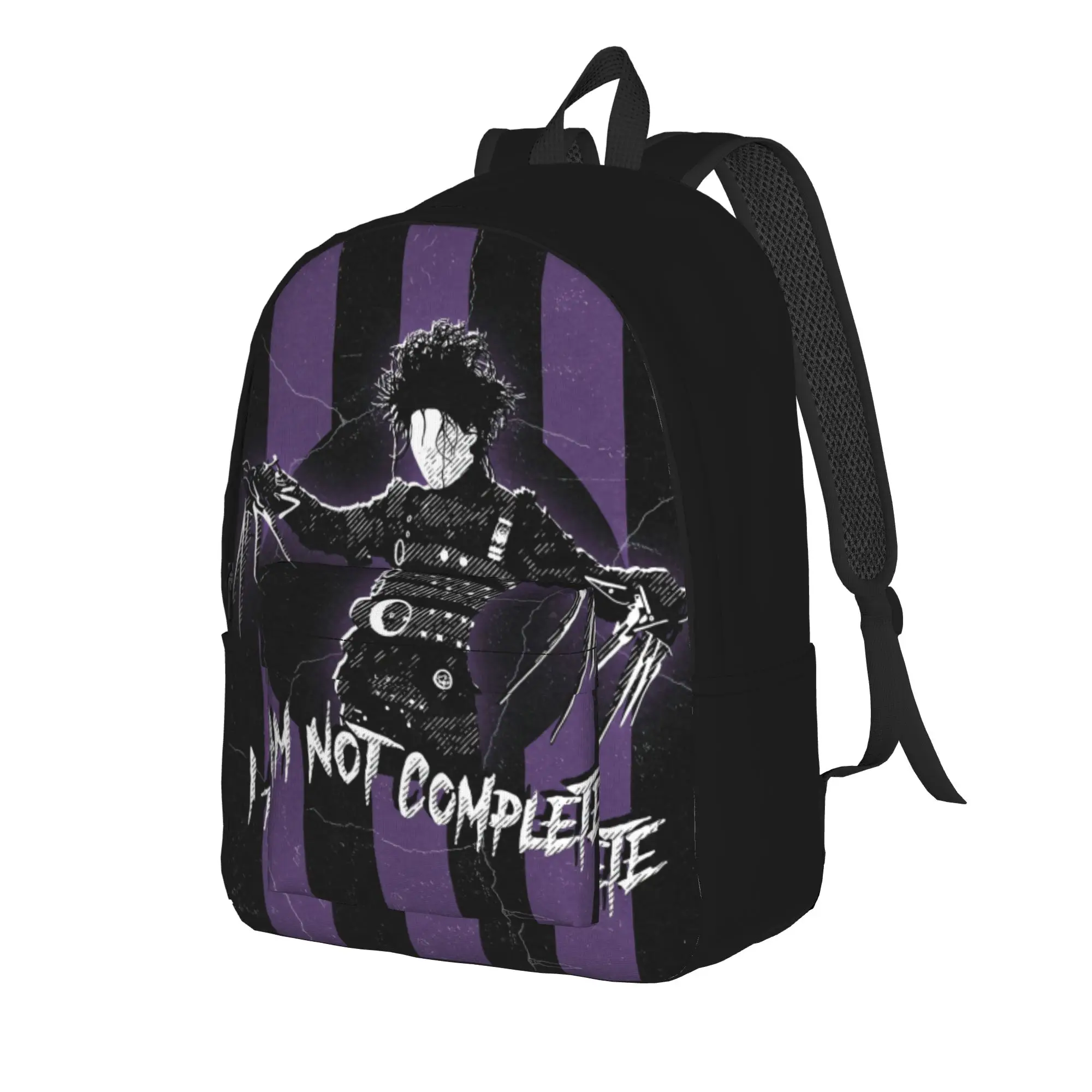 Edward Scissorhands Backpack  Cycling Backpacks Female Colorful Breathable School Bags Kawaii Rucksack