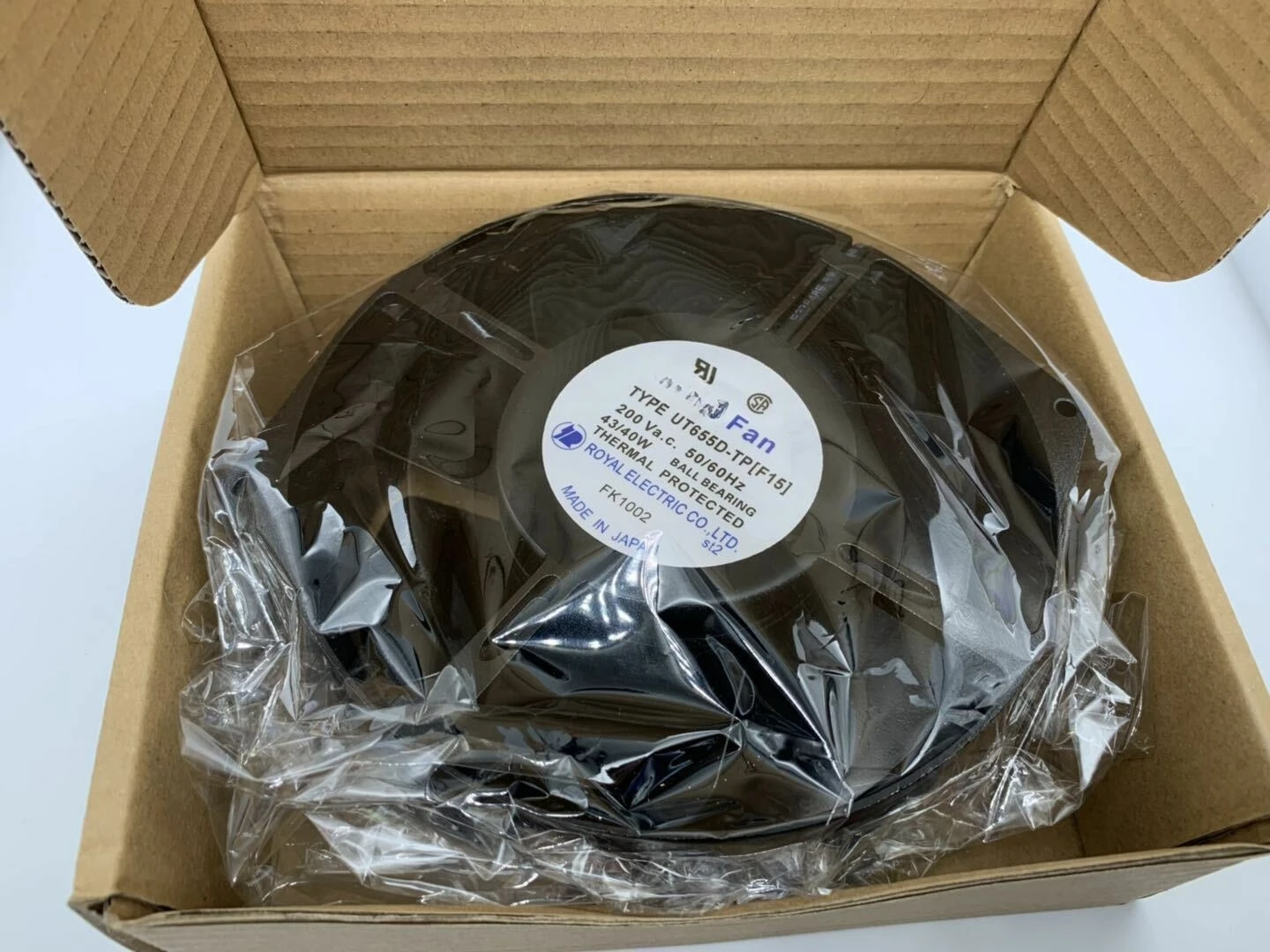 

For ROYAL FAN UT655D-TP[F15] 200V 43/40W Metal High Temperature Resistant Fan