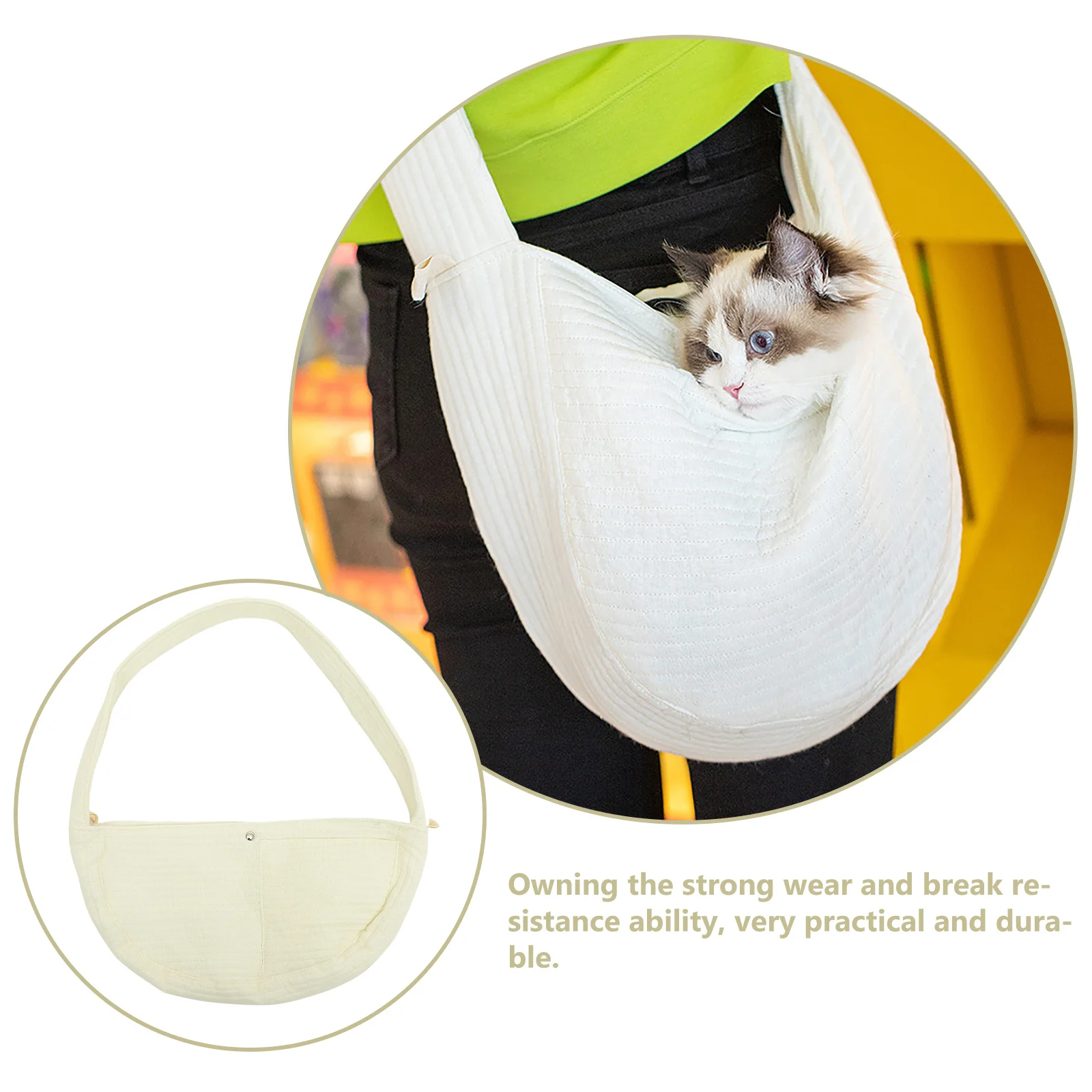

Small Pet Carrier Backpack Breathable Cross Body Cat Bag for Walking Travel Sling Dog Carrier Portable Pet Carrying Pouch