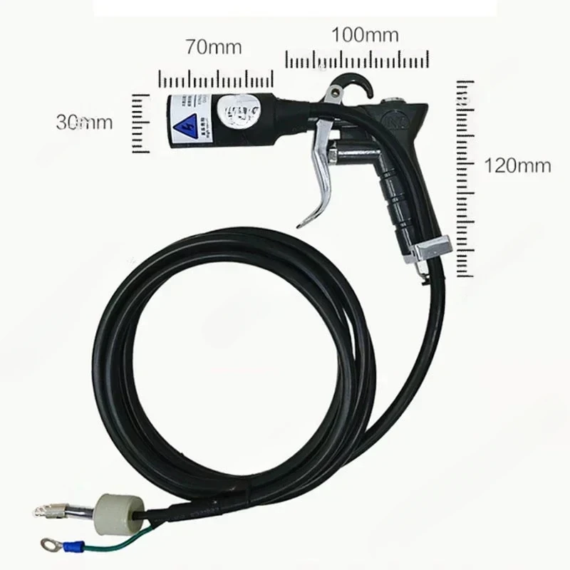 10KV Electrostatic Ion Blower Industrial Ionizing Air Gun Ion Wind Snake Machine Ion Generator Electrostatic Eliminator ZJ-302D.