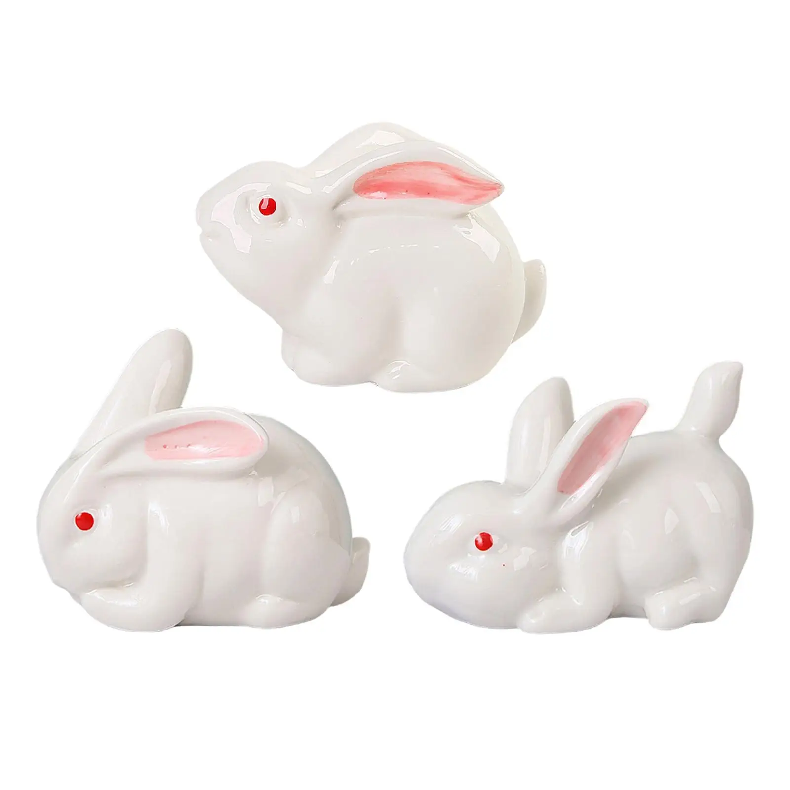 Rabbit Statue Sculpture Decorative Objects,Rabbit Figurine,Bunny Decoration,for Living Room Home Decor Office Christmas Gift