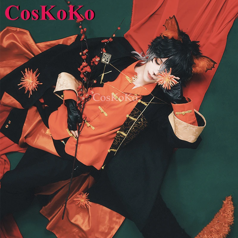 CosKoKo Aak Cosplay Game Arknights Costume New Skin Doctor Fashion Handsome Uniforms Halloween Party Role Play Clothing S-XL New