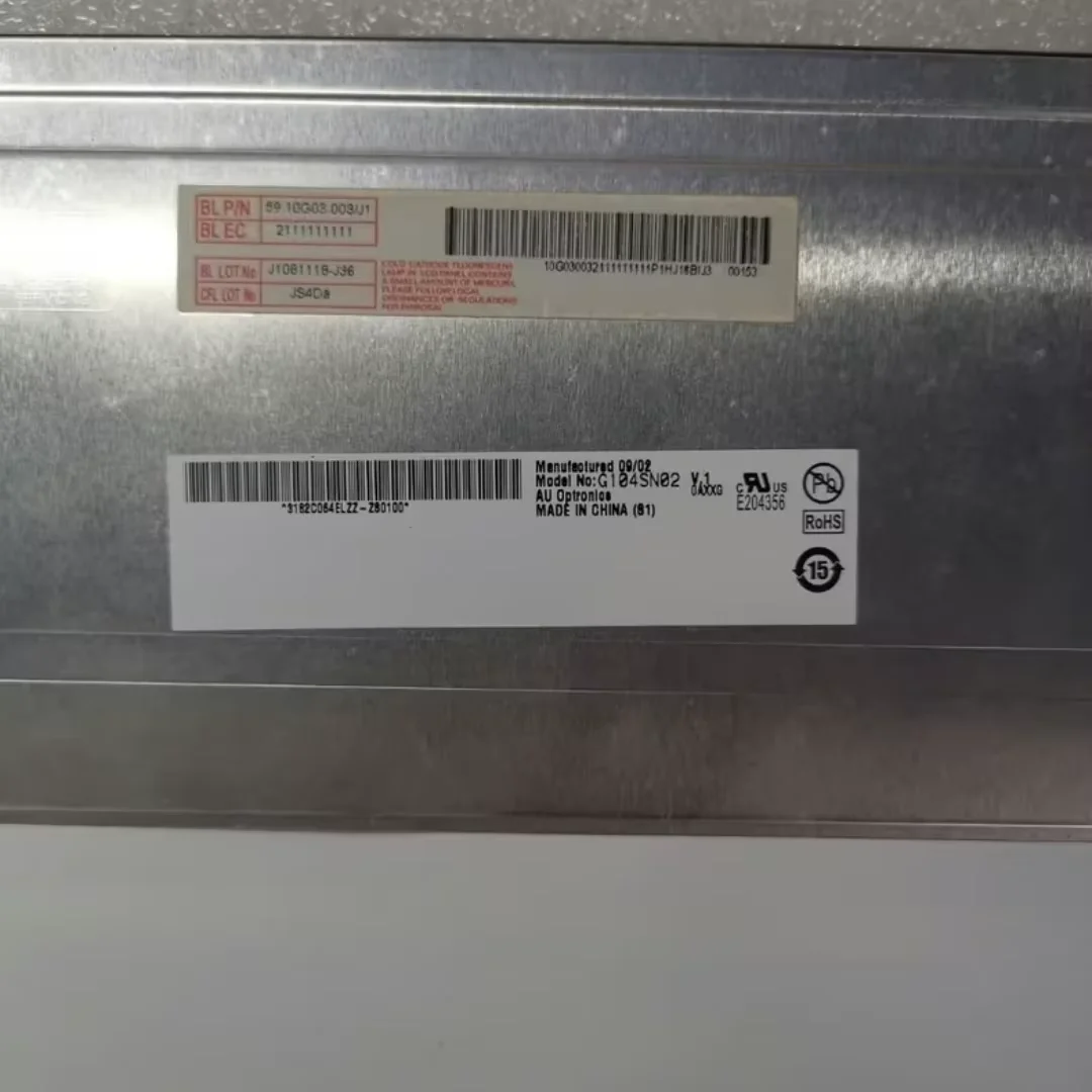 G104SN02 V1 Tela LCD original de 10,4 polegadas