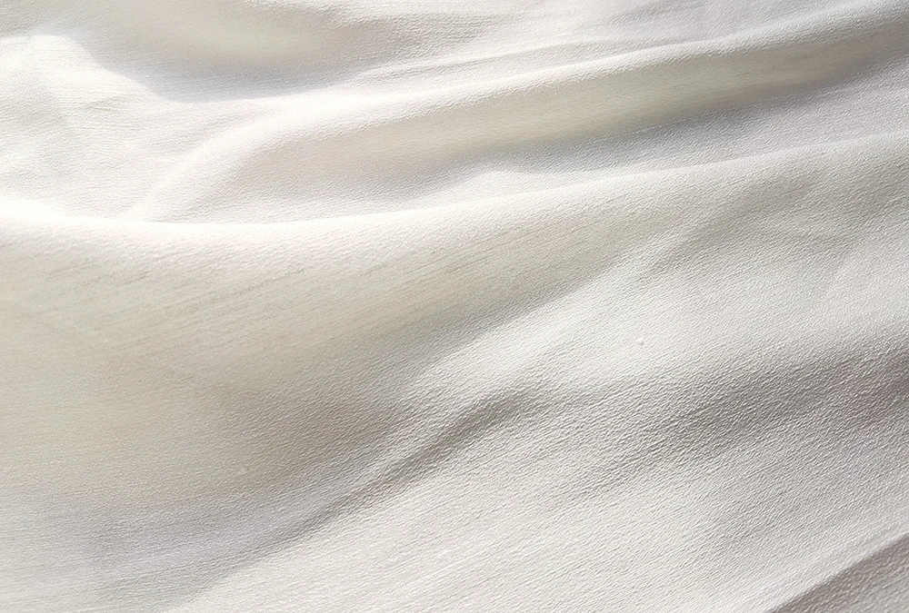 47'' Wide By Meters Heavy Natural Silk Linen Material 26 Momme Slubbed Cream White Ivory Silk Flax Fabric