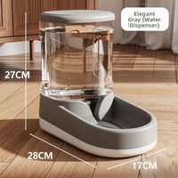 2.8L Large Capacity Pet Automatic Feeder Plastic without Plug in Cat Dog Water Dispenser Feeder Set 3 Colors 2 Styles