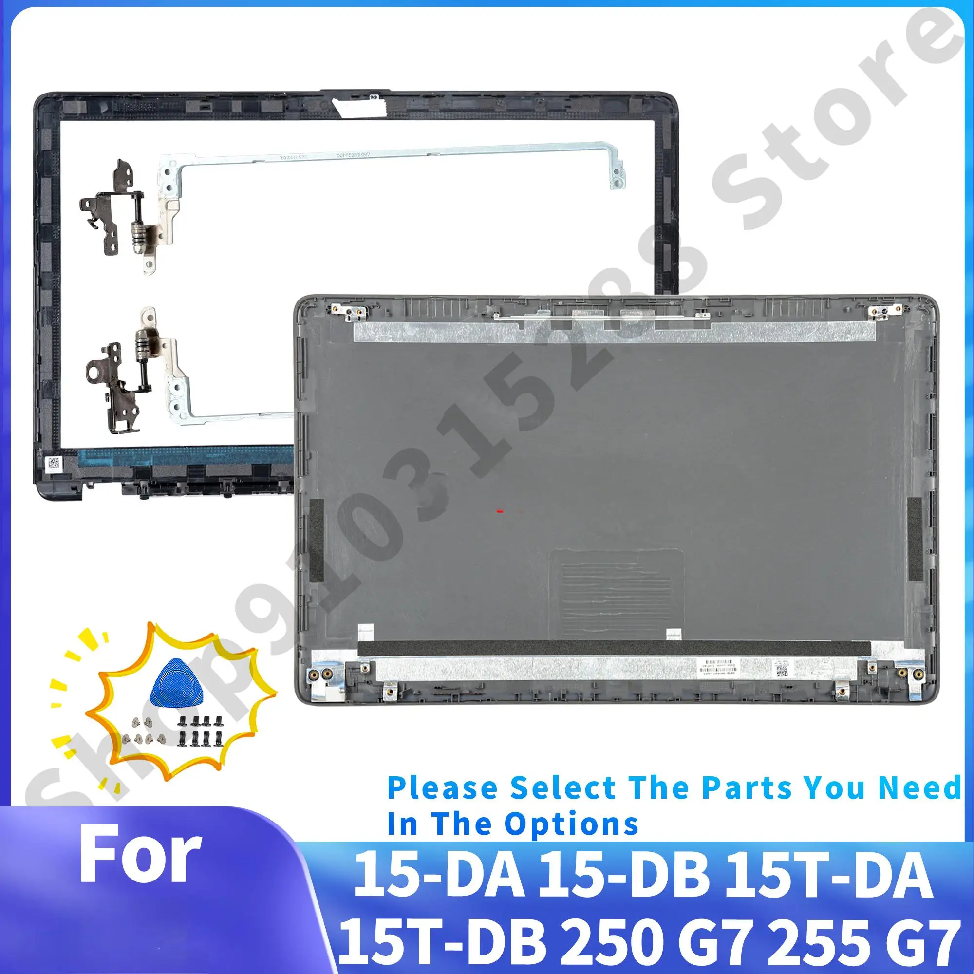 

Case For 250 G7 255 G7 15-DA 15-DB 15T-DA/DB TPN-C135 TPN-C136 Plastic Back Cover M04971 Bezel Hinges Laptop Repair 15.6inch