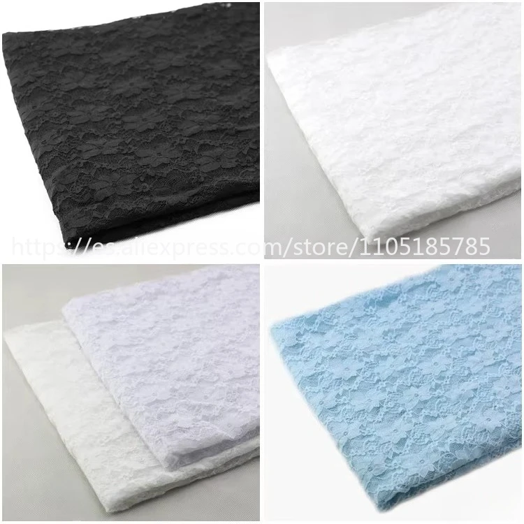 

New High Quality Elastic and Soft Plum Blossom Lace Fabric DIY Basic Shirt, Handmade Wedding Dress, Clothing Accessories