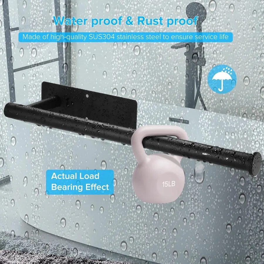 حامل المناشف الورقية من الجيل الثاني تحت الخزانة بدون حفر [أكثر قوة] حامل المناشف الورقية ذاتي اللصق أو الحفر على الحائط لـ