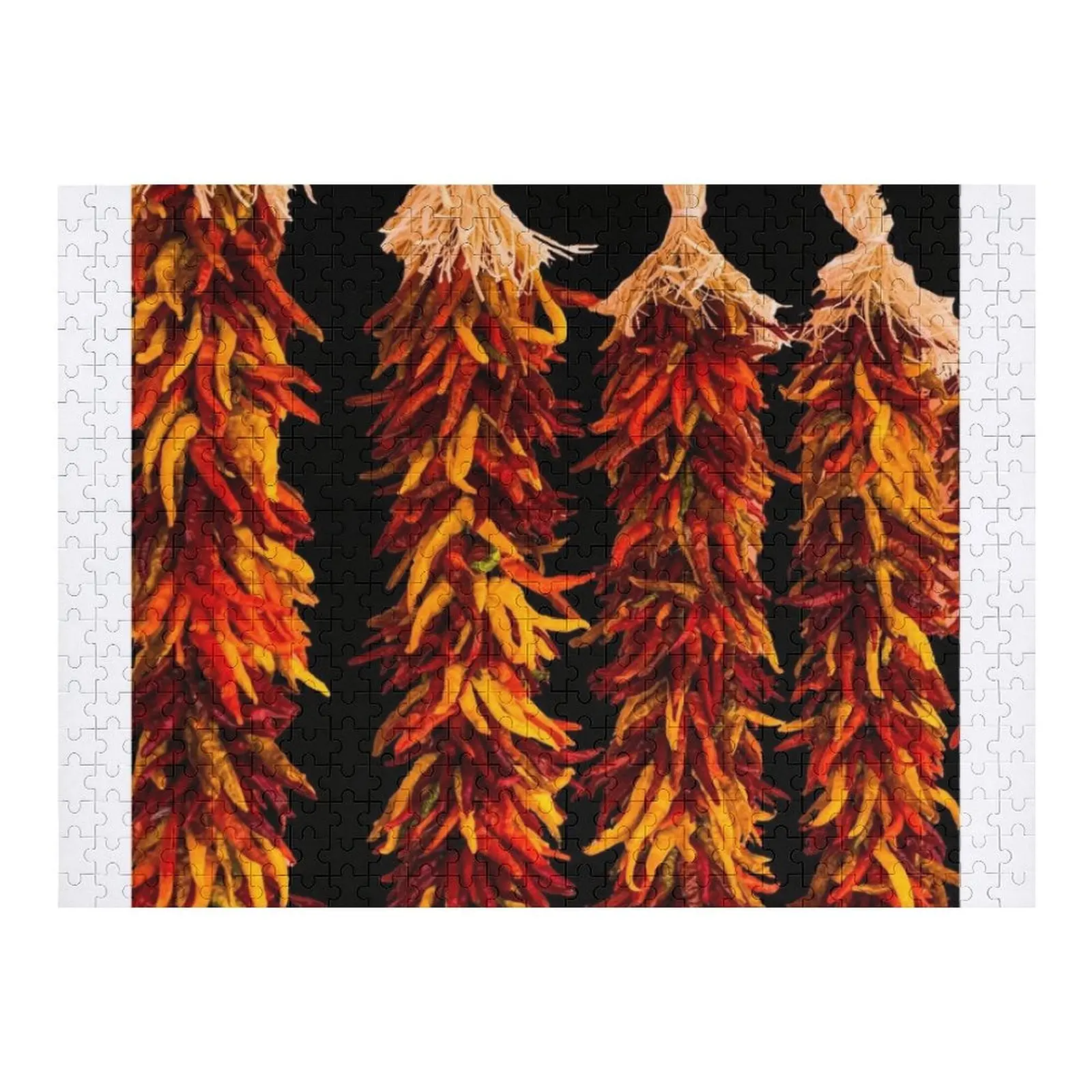 

Southwest Chile Ristras Hanging in Hatch, NM Jigsaw Puzzle Personalized Gift Personalized Name Puzzle