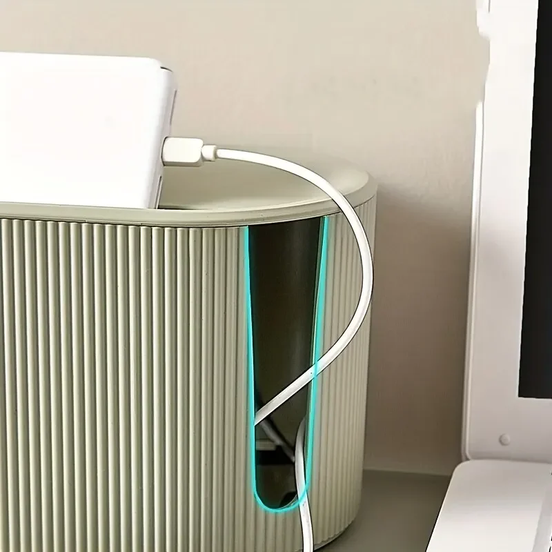 Caja organizadora de gestión de cables accesorio para tiras de alimentación y cables de alimentación para el hogar y la Oficina image 3