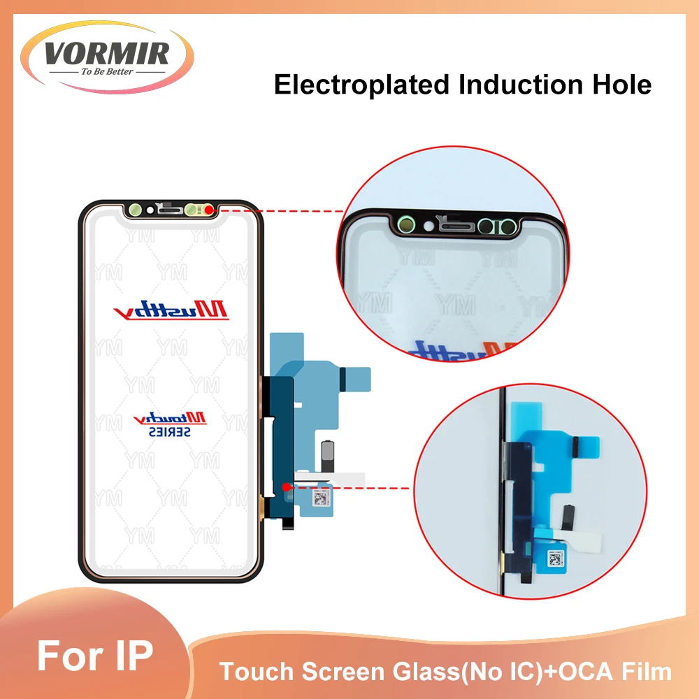 

10pcs OEM Touch Digitizer Screen No IC with OCA Film Replacement for iPhone X11 to X13 Series Outer Touch Screen Glass Repair