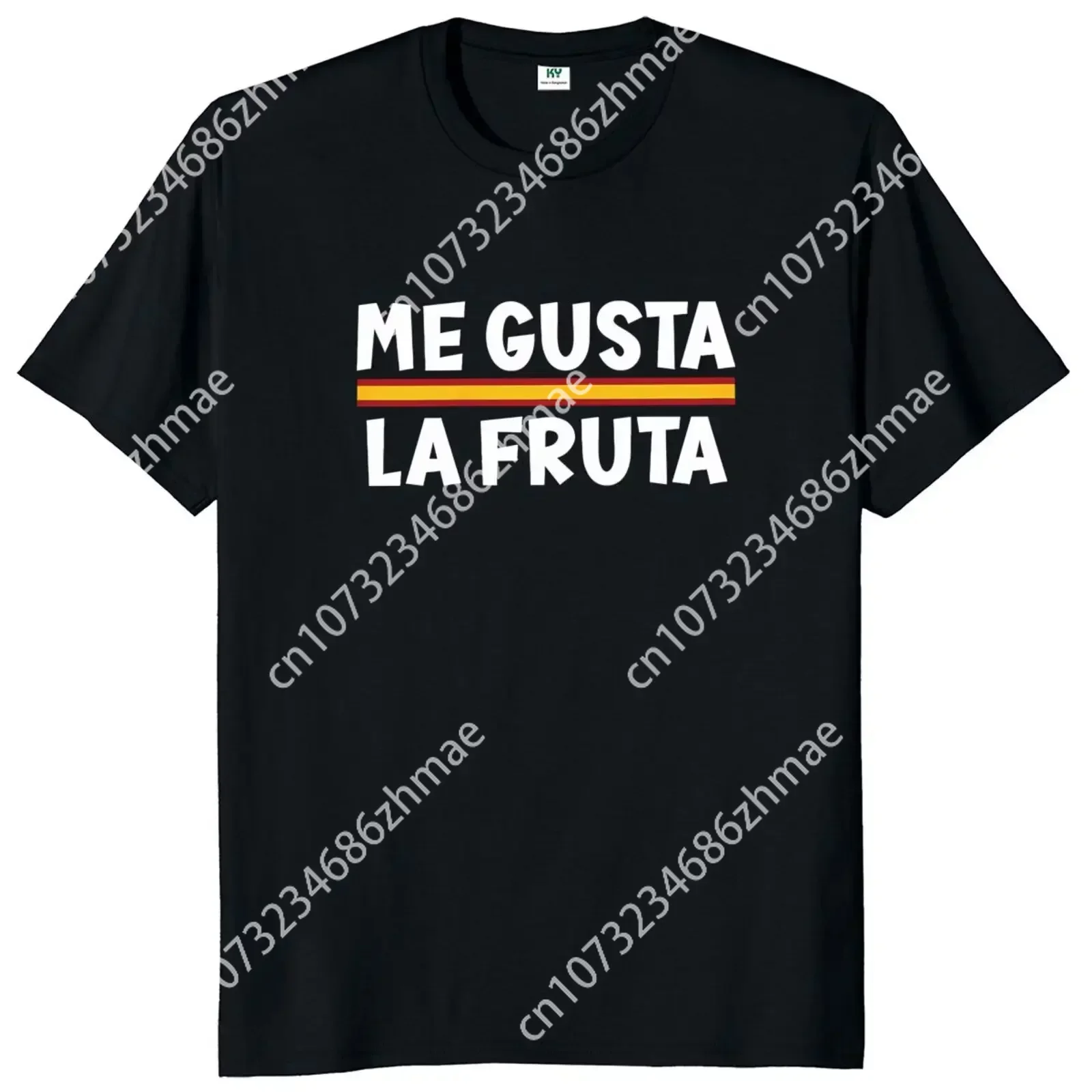 Me Gusta La Fruta T-shirt I Like Fruits Funny Spanish Meme T Shirts For Men Casual Unisex Tee Tops