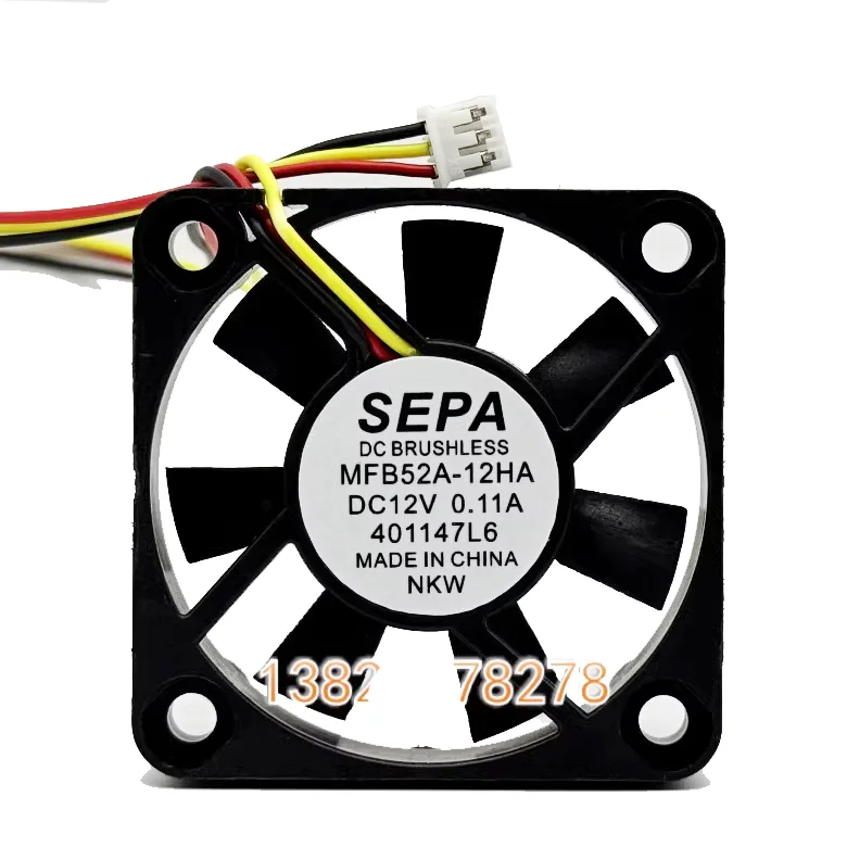 

for SEPA MFB52A-12HA DC 12V 0.11A 50x50x10mm 50MM 5CM 3-Wire Server Cooling Fan