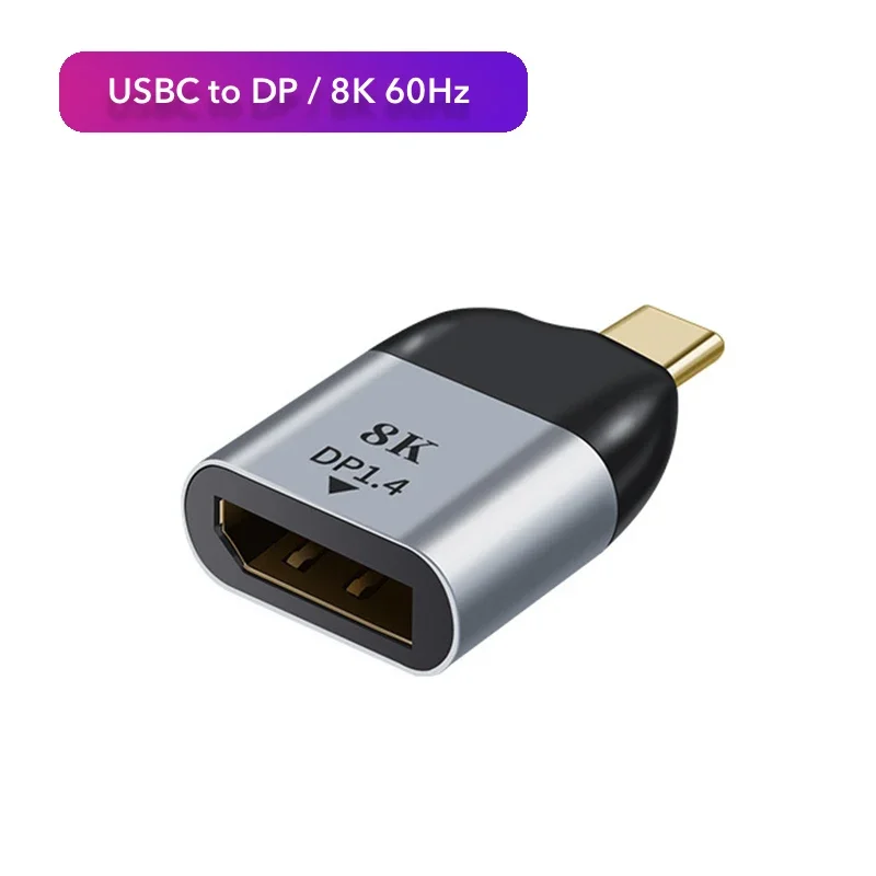 USB C To DP/Mini DP/VGA/RJ45/HDMI-compatible Adapter USB Type C 8K/4K/1080P Video 1000Mbps Lan Ethernet Converter for Macbook