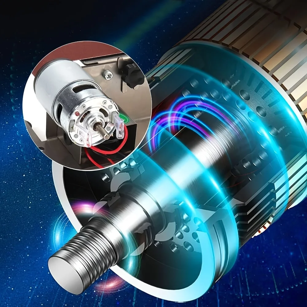 107 штук мини-ленточного шлифовального станка 3-в-1, подходящего для поделок из металла и дерева своими руками, инструментов и ножей (с комплектом)