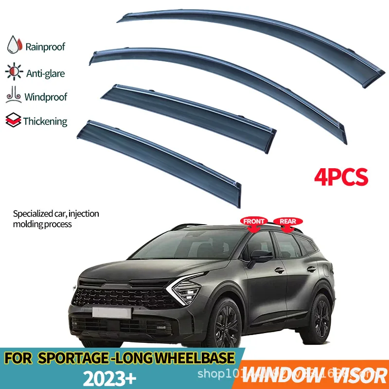 Suitable for KIA Sportage NQ5 LWB 2023+ Window visor Wind & Rain Deflectors No-Drill Design