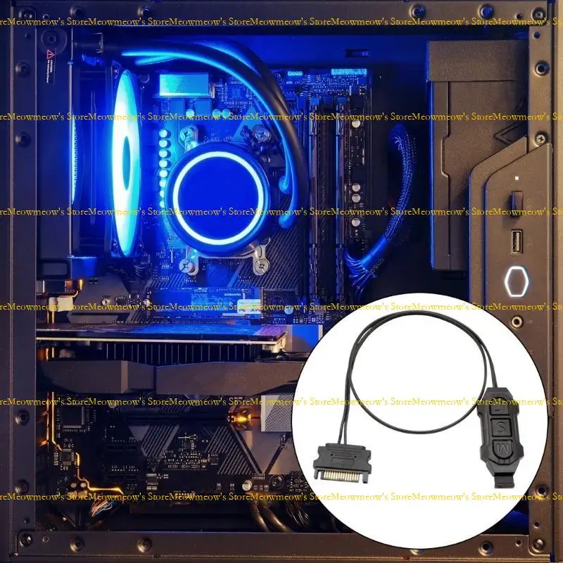 

W91A ARGB 5V 3 Pin Power Adapter For PC Fan Lighting Synchronization Accessories