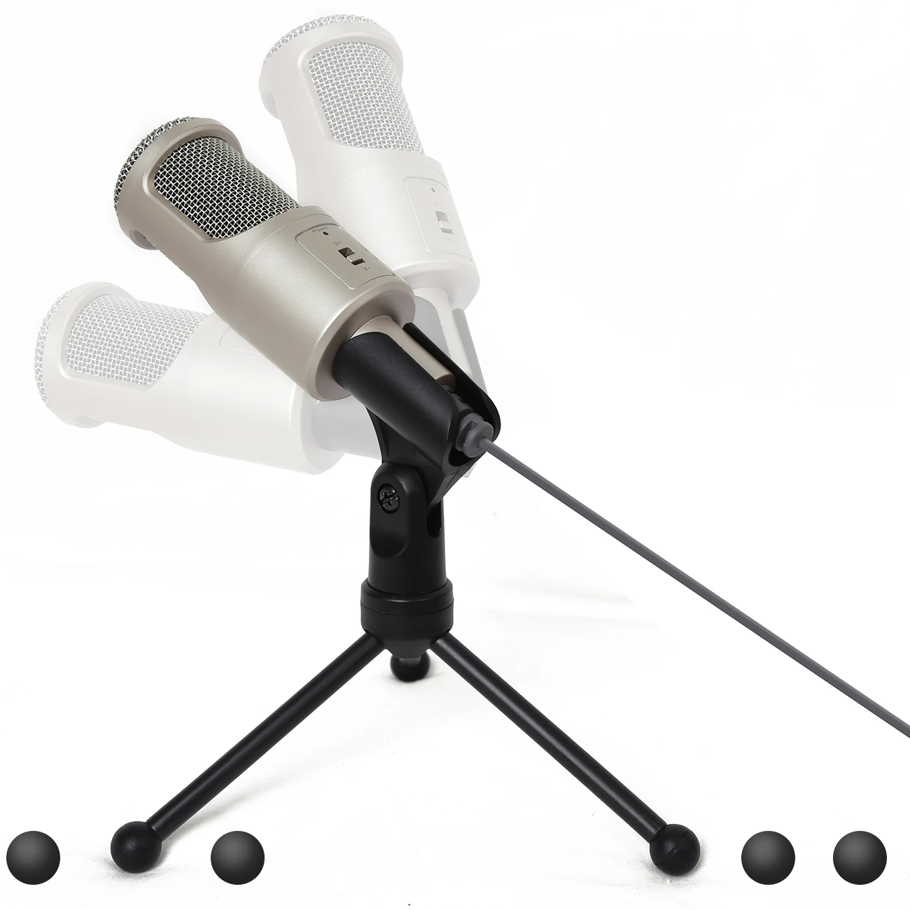 

Microphone Mic Kit Jack Condenser Studio W/ Tripod Stand For PC Laptop Recording Karaoke Recording