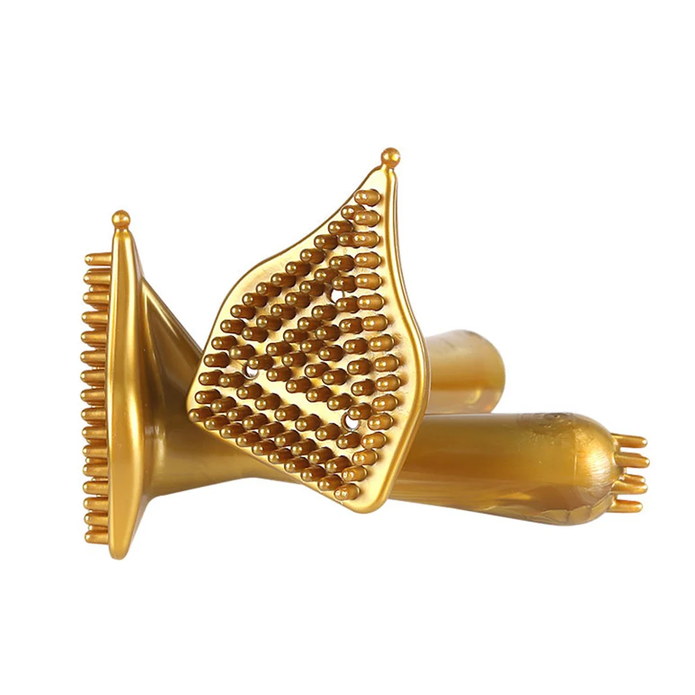 

2 шт. массажная щетка из гипоаллергенного ПВХ, скребок для массажа, облегчение боли, для меридианов, спины, шеи, портативный, креативный дизайн