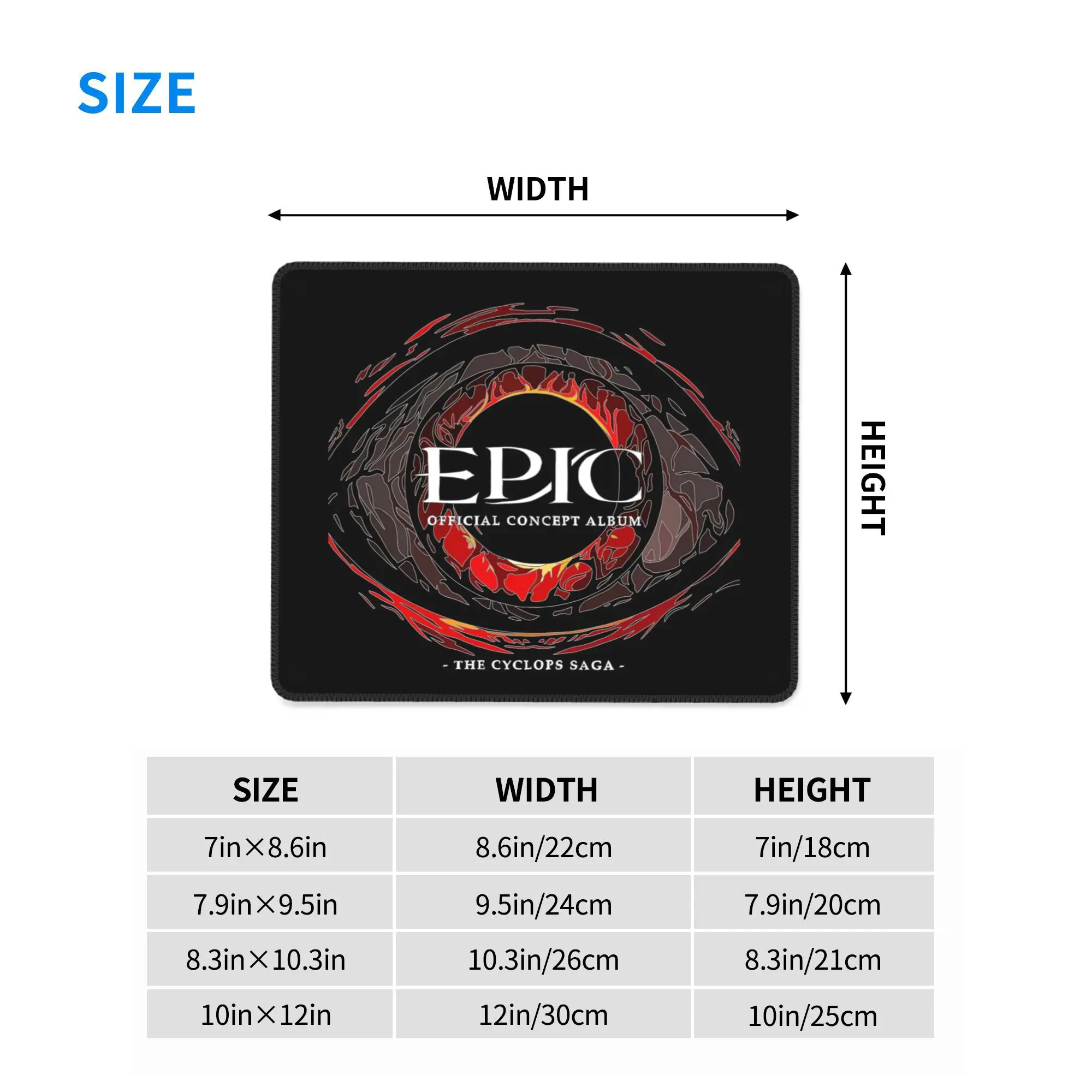 Epic The Cyclops Saga Tappetino per mouse in vetro colorato argento Tastiera per computer Tappetino per mouse Gamer PC Tappetino per scrivania portatile Tappetini per ufficio