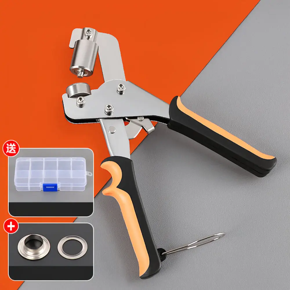 Heavy Duty Grommet Punching Plier For Canvas Tarp Repair Manual Setting Tool Fastener Press Hole Maker Industrial