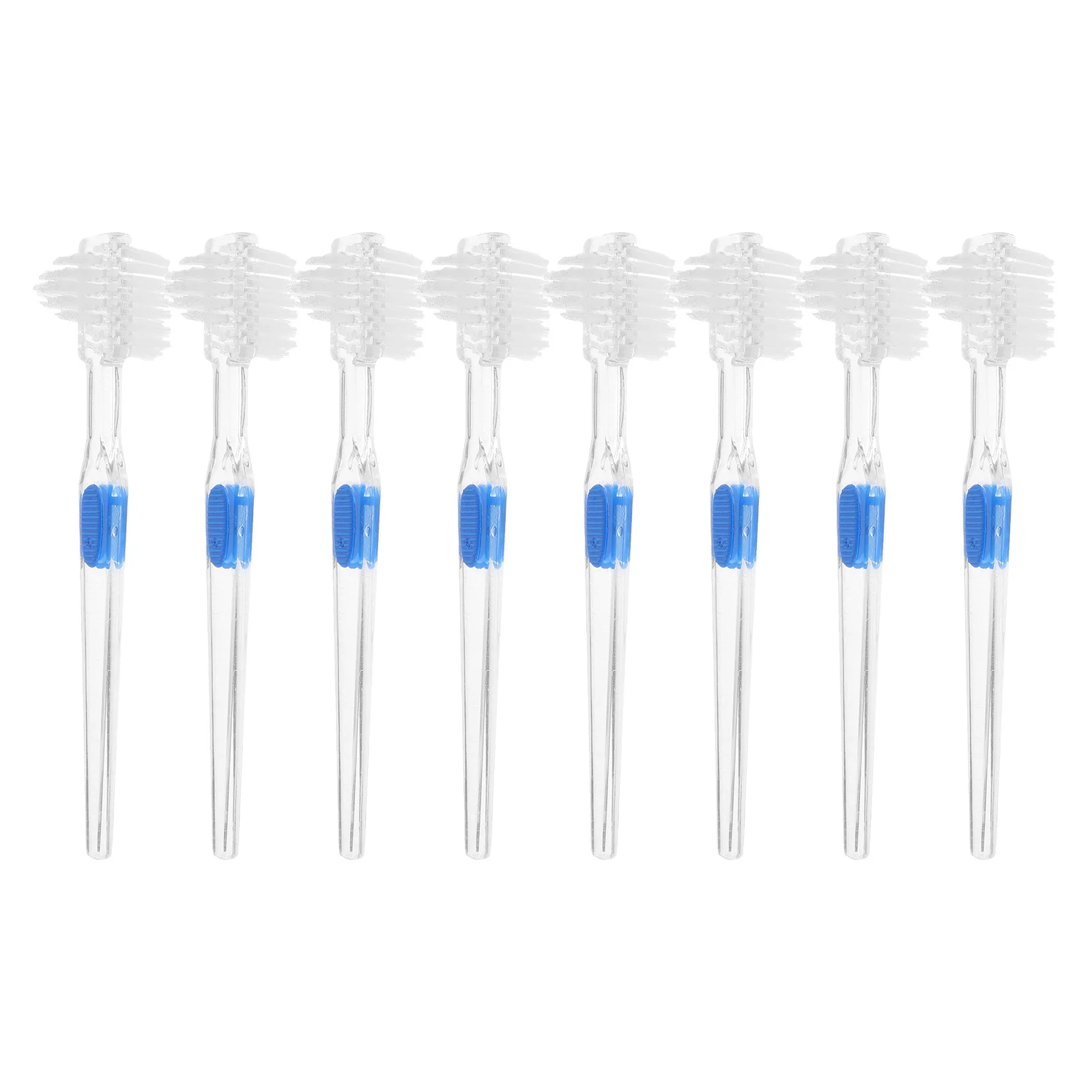 

8Pcs Professional Denture Brush Set Ultra Soft Angled Bristles Small Dental Brushes for Gentle Cleaning Retainers Clear Aligners