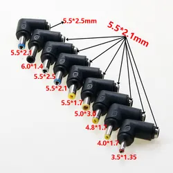 1 piece DC 5.5*2.1 Female to 5.0*3.0 5.5*2.5 4.0/4.8*1.7 5.5*1.7 3.5*1.35 mm Male Power Jack DC Plug Laptop Connector