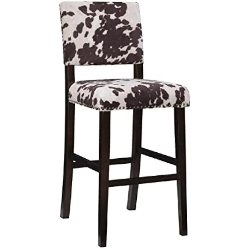 

Udder Madness Corey Bar Stool, 19"W x 22.5"D x 44.75"H, Brown