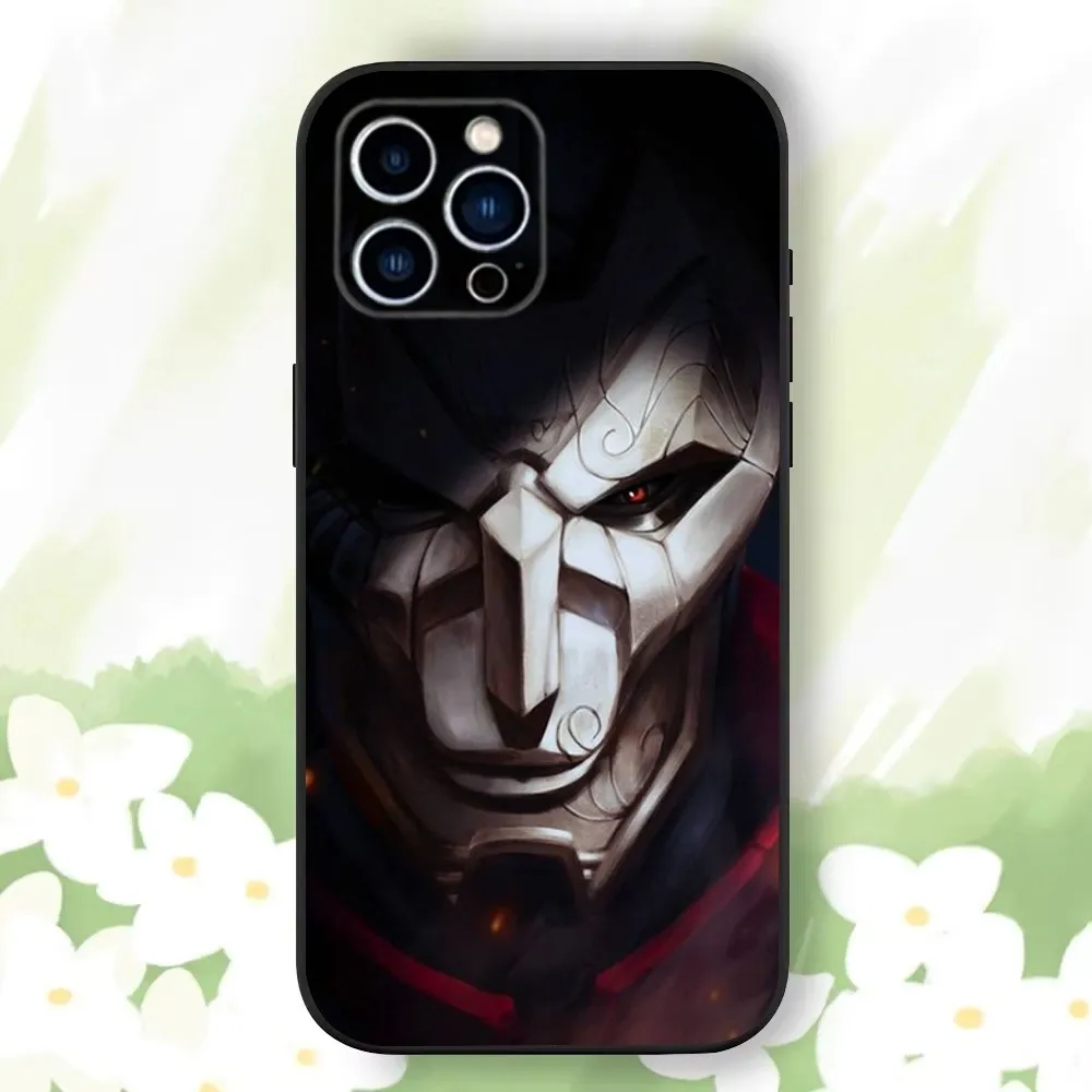 L-LOL K-Khada Jhin V-Virtuoso Phone Case For iPhone 16,15,14,13,12,11 Plus,Pro Max,XS,X,XR,SE,Mini,8,7，Soft Silicone Black Cover