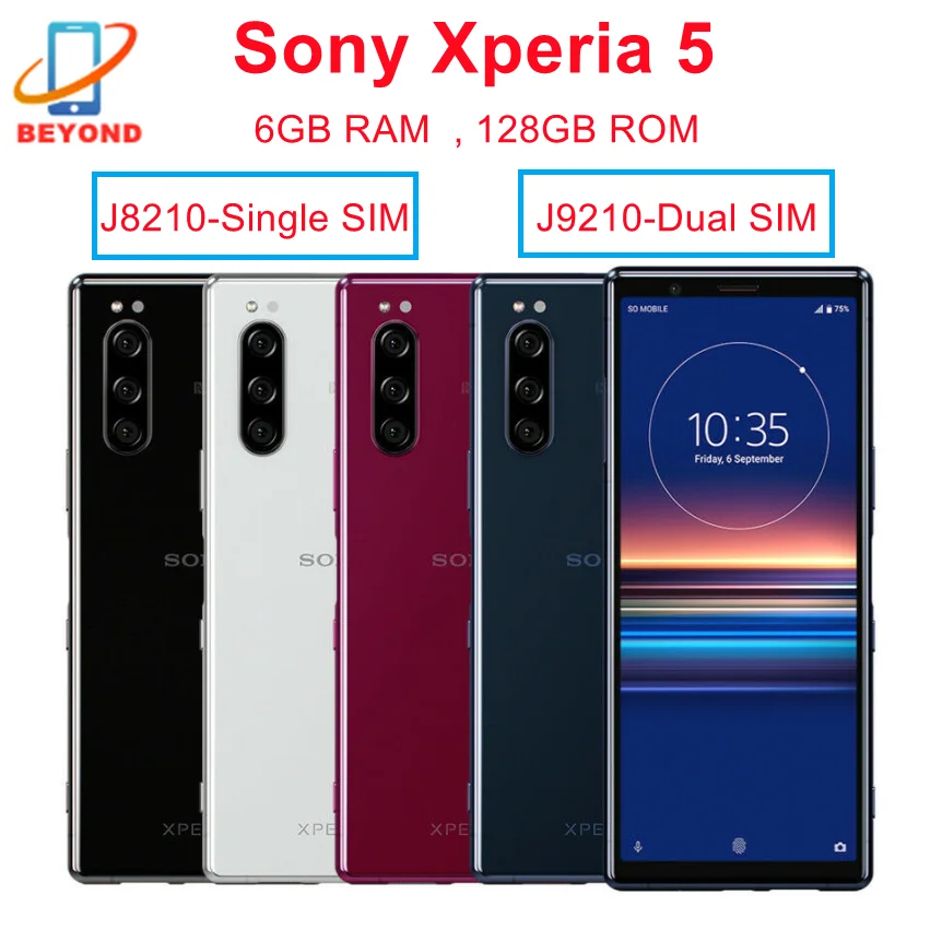 SONY Xperia5 シルバー 128GB dual sim Sony Xperia 5 Dual-SIM 128GB ROM + 6GB RAM (GSM Only | No CDMA