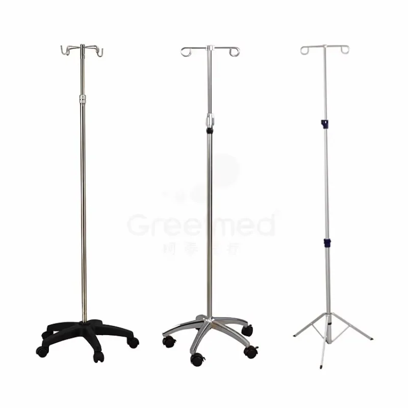 

Медицинская подставка для Iv Pole Регулируемая больничная инфузионная подставка с колесом