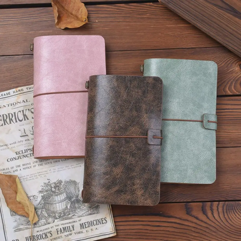 Business Portable Leather Notebook Stationery Exquisite Diary Book a6 Hardcover Notepad Office