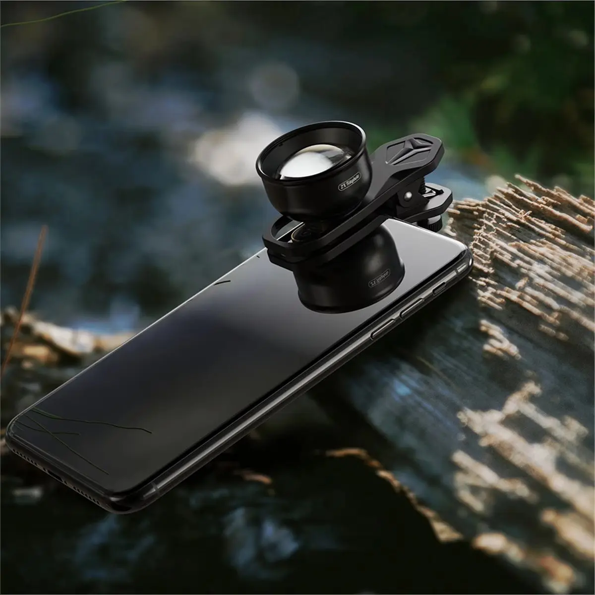 2X Teleconverter Portrait Lens HD Camera Phone Lens Kit Portrait Lens for All Smartphones External Mobile Phone Lens