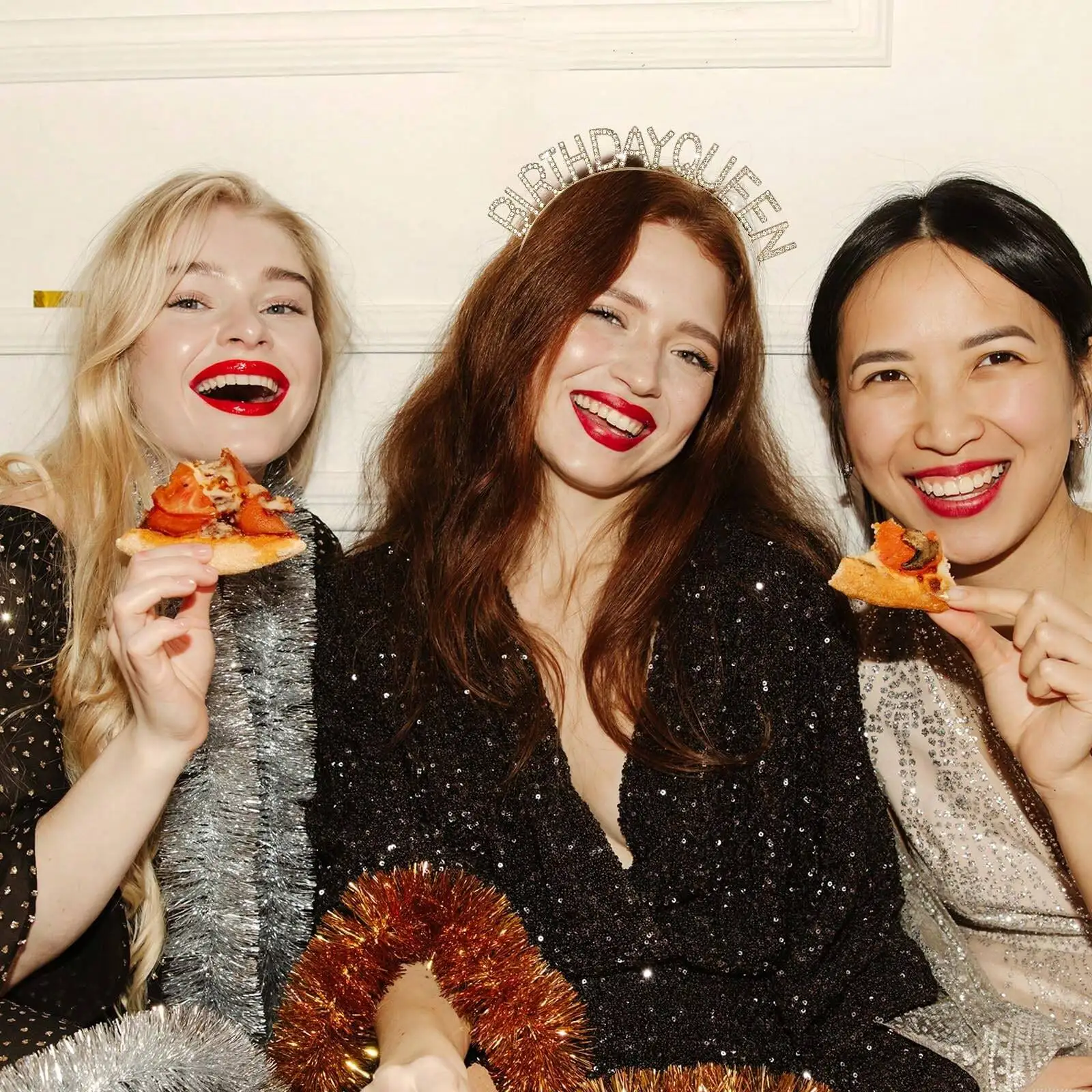 

Праздничная повязка на голову «Королева дня рождения» с короной на Новый год, аксессуар для волос для женщин