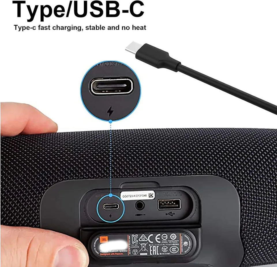 65W USB-C充電器 スピーカー Xtreme 3、Clip 4 5 6、GO 3、Charge 4 5