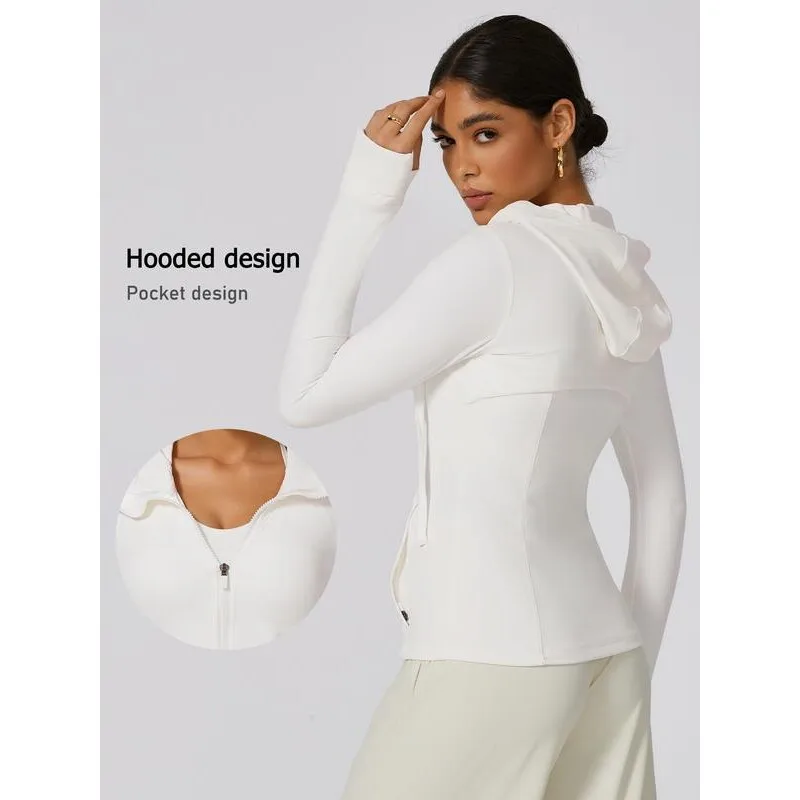 

Lulu Hooded Yoga Jacket Women's Fashion Set Summer Season Brandless Outerwear with Directional Cross-Border Potential