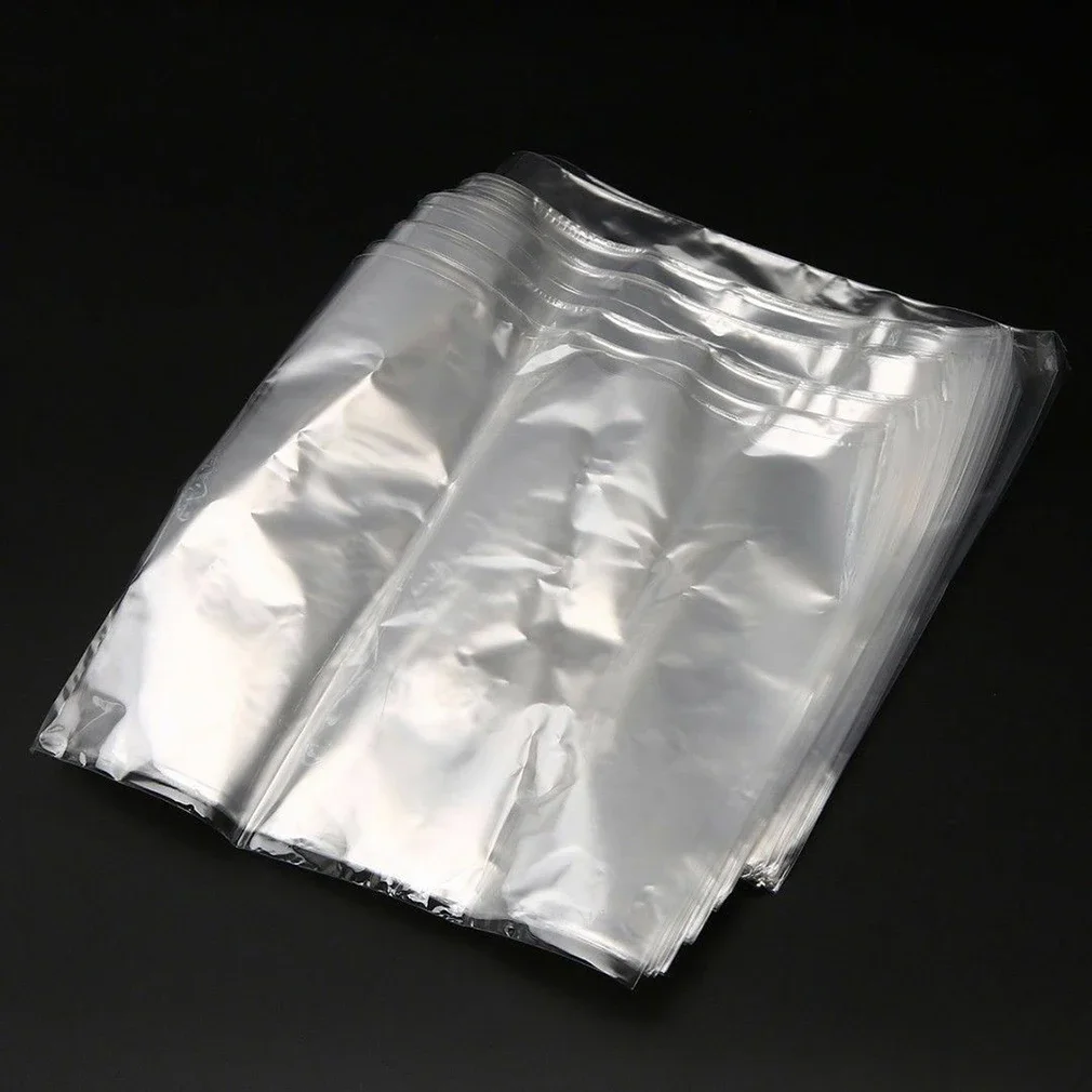 Film Wrap Shrink Bag Home Seal Packing Shrinkable 100 PCS Clear POF Recyclable Materials DIY Puncture Resistance