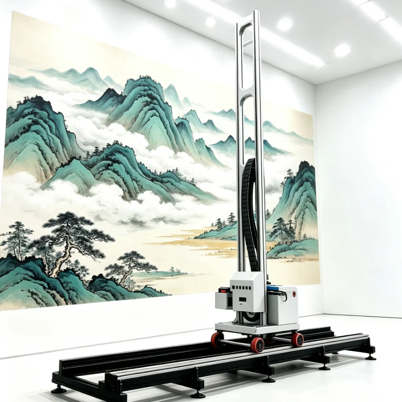 customized UV Vertical Wall Printer Large Format for Commercial Wall Decor Interior Design 9600dpi Printing